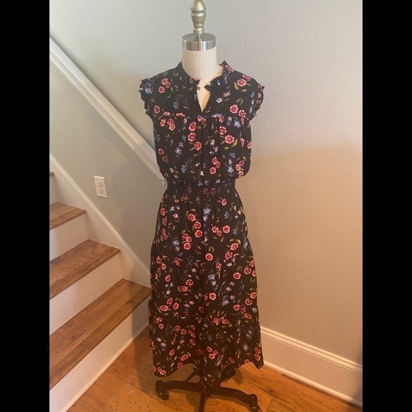 Kate Spade Meadow Sleeveless Smocked Waist Dress - Picture 3 of 12